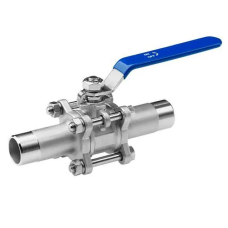 Кран нержавеющий шаровой стальной неполнопроходной муфтовый 12Х18Н10Т ДУ 100 Ру 16